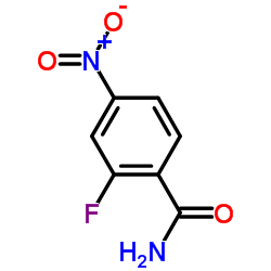 2-氟-4-硝基苯甲酰胺结构式