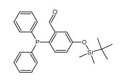 5-(tert-butyldimethylsilanyloxy)-2-diphenylphosphanylbenzaldehyde Structure