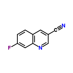 7-氟喹啉-3-甲腈结构式