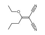 2-(1-ethoxybutylidene)malononitrile结构式