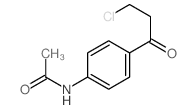 N-[4-(3-chloropropanoyl)phenyl]acetamide structure