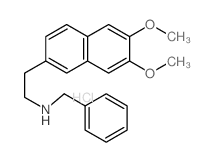 2-Naphthaleneethanamine,6,7-dimethoxy-N-(phenylmethyl)-, hydrochloride (1:1) Structure