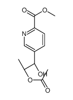 methyl 5-[(1S,2S)-2-acetyloxy-1-hydroxypropyl]pyridine-2-carboxylate Structure