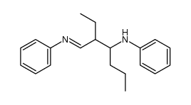 4-anilino-3-[(phenylimino)methyl]heptane Structure
