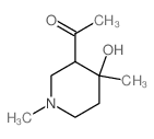 1-(4-羟基-1,4-二甲基-3-哌啶)-乙酮结构式
