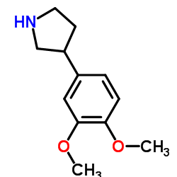 3-(3,4-Dimethoxyphenyl)pyrrolidine结构式