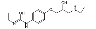 1-ethyl-3-[4-[2-hydroxy-3-(tert-butylamino)propoxy]phenyl]urea结构式