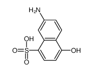 7-amino-4-hydroxynaphthalene-1-sulfonic acid Structure