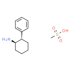 Cyclohexylamine, 2-phenyl-, monomethanesulfonate, trans-(+-)-结构式