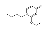 4(1H)-Pyrimidinone,2-ethoxy-1-(4-pentenyl)-(9CI) structure