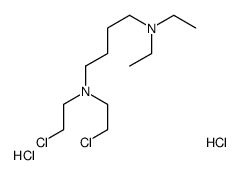 bis(2-chloroethyl)-[4-(diethylazaniumyl)butyl]azanium,dichloride结构式