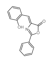 4-[(2-hydroxyphenyl)methylidene]-2-phenyl-1,3-oxazol-5-one结构式