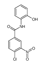 4-chloro-N-(2-hydroxyphenyl)-3-nitrobenzamide结构式