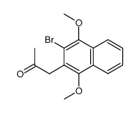 3-bromo-2-(2'-oxopropyl)-1,4-dimethoxynaphthalene结构式