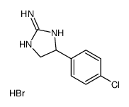 5-(4-chlorophenyl)-4,5-dihydro-1H-imidazol-2-amine,hydrobromide结构式
