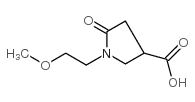 1-(2-甲氧基乙基)-2-氧代吡咯烷-4-甲酸结构式
