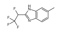 6-methyl-2-(1,2,2,2-tetrafluoroethyl)-1H-benzimidazole结构式