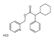 pyridin-2-ylmethyl 2-cyclohexyl-2-phenylacetate,hydrochloride结构式