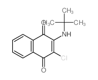 2-chloro-3-(tert-butylamino)naphthalene-1,4-dione Structure