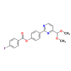 4-[4-(Dimethoxymethyl)-2-pyrimidinyl]phenyl 4-fluorobenzoate Structure