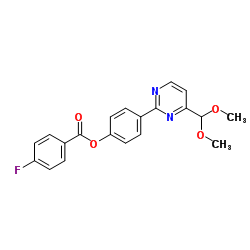 4-[4-(Dimethoxymethyl)-2-pyrimidinyl]phenyl 4-fluorobenzoate结构式