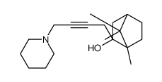 4,7,7-trimethyl-3-(4-piperidin-1-ylbut-2-ynyl)bicyclo[2.2.1]heptan-3-ol结构式