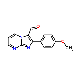 2-(4-Methoxyphenyl)imidazo[1,2-a]pyrimidine-3-carbaldehyde Structure