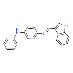 N-(1H-indol-3-ylmethylene)-N'-phenyl-1,4-benzenediamine结构式