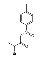 3-bromo-1-[(R)-(4-methylphenyl)sulfinyl]butan-2-one Structure