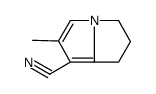 1H-Pyrrolizine-7-carbonitrile,2,3-dihydro-6-methyl-(9CI) structure