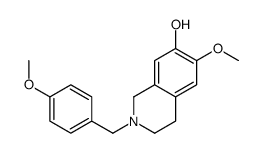 1,2,3,4-Tetrahydro-6-methoxy-2-[(4-methoxyphenyl)methyl]isoquinolin-7-ol structure