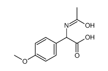 2-acetamido-2-(4-methoxyphenyl)acetic acid结构式