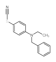 Thiocyanicacid, 4-[ethyl(phenylmethyl)amino]phenyl ester Structure