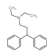 N,N-diethyl-3,3-diphenyl-propan-1-amine structure