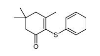 3,5,5-trimethyl-2-phenylsulfanylcyclohex-2-en-1-one Structure
