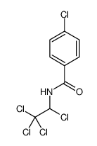 4-chloro-N-(1,2,2,2-tetrachloroethyl)benzamide结构式