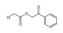 α-(chloroacetoxy)acetophenone结构式