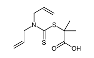 2-[bis(prop-2-enyl)carbamothioylsulfanyl]-2-methylpropanoic acid结构式