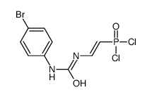 1-(4-bromophenyl)-3-[(E)-2-dichlorophosphorylethenyl]urea结构式
