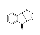1-methyl-3a,8b-dihydroindeno[1,2-d]triazol-4-one结构式