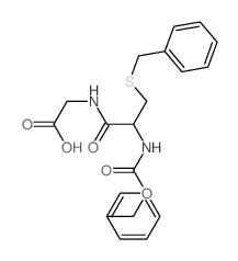 2-[(3-benzylsulfanyl-2-phenylmethoxycarbonylamino-propanoyl)amino]acetic acid picture