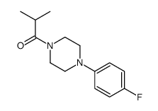 1-[4-(4-fluorophenyl)piperazin-1-yl]-2-methylpropan-1-one Structure