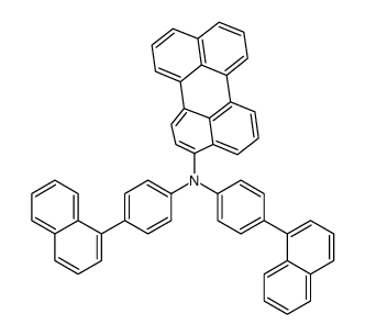 N,N-bis(4-naphthalen-1-ylphenyl)perylen-3-amine结构式