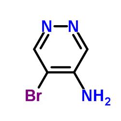 5-Bromo-4-pyridazinamine structure