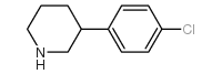 3-(4-氯苯基)哌啶结构式