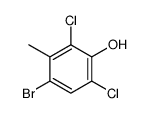 4-bromo-2,6-dichloro-3-methylphenol结构式