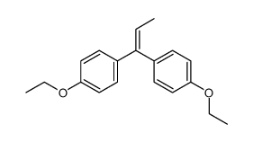 1,1-bis-(4-ethoxy-phenyl)-propene结构式