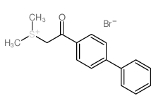 Sulfonium, (2-[1,1'-biphenyl]-4-yl-2-oxoethyl)dimethyl-, bromide结构式