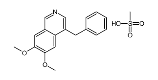 4-benzyl-6,7-dimethoxyisoquinoline,methanesulfonic acid Structure