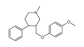 (3S,4R)-3-[(4-methoxyphenoxy)methyl]-1-methyl-4-phenylpiperidine结构式